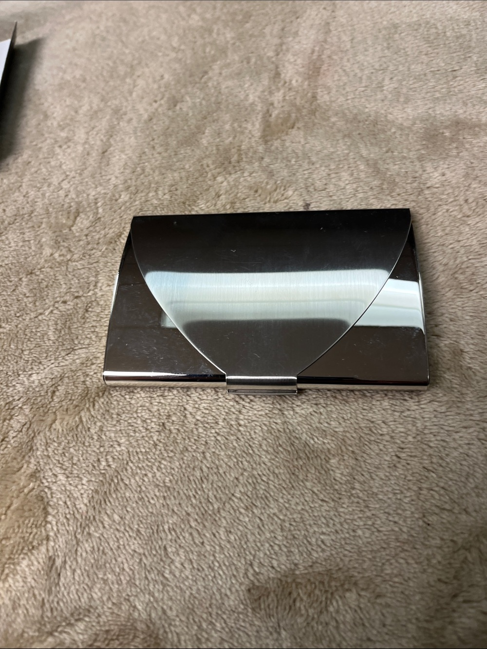 Stainless Steel Men’s Card Holder - Silver New never used